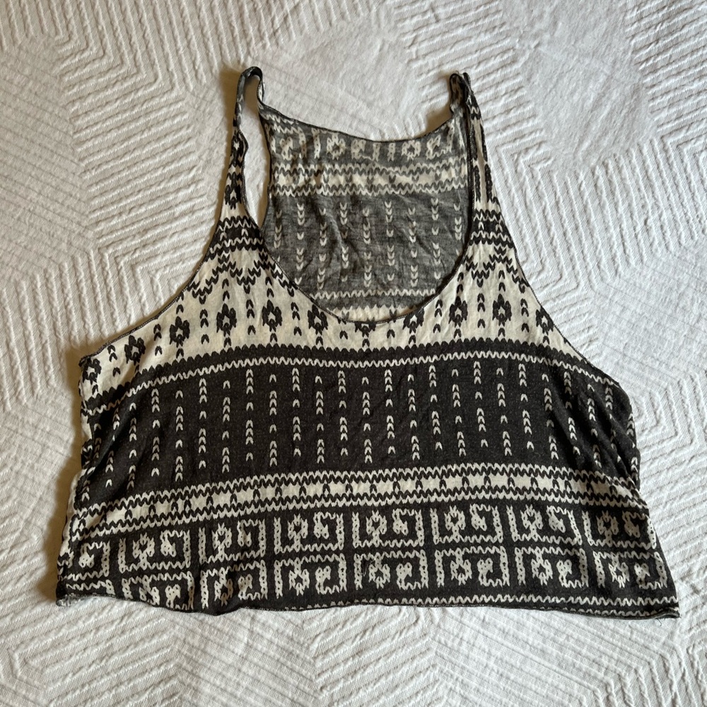 Brandy Melville one size Printed Crop Top